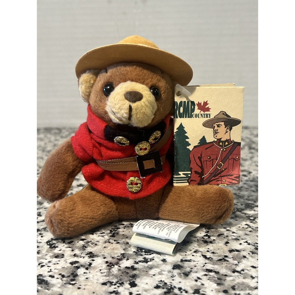 RCMP Country Plushβ Bear Red Coat 6" Wild Wonders Canadian Mounted Police Gift
